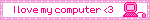 Pink computer blinkie